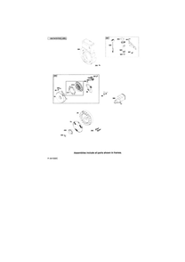 Rewind Starter Diagram and Parts List for 9A413-0202-E1  Briggs and Stratton Engine